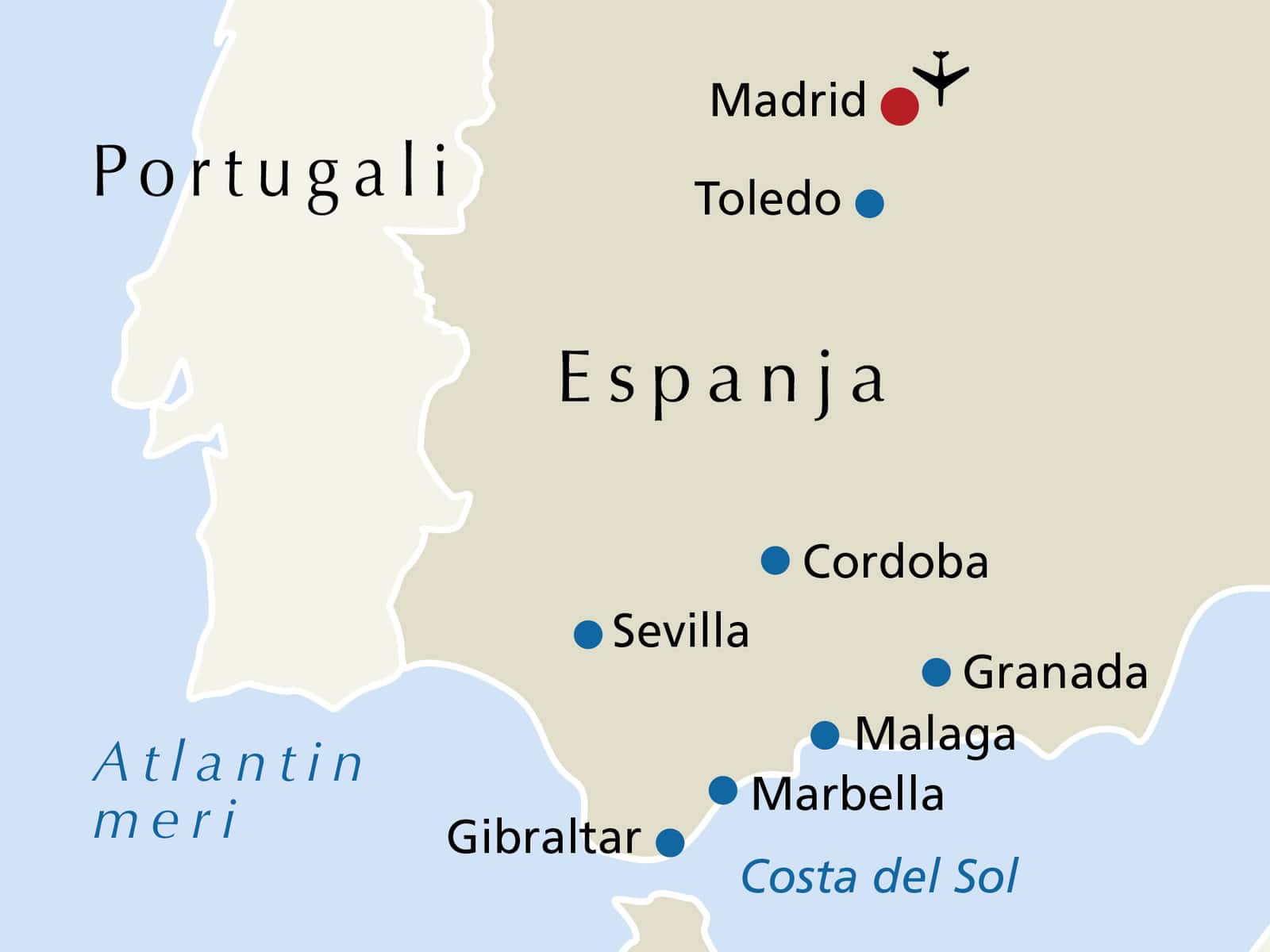 Andalusiaan: 8 päivän ja 4 tähden tutustumismatka › 