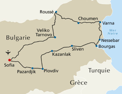 Carte Bulgarie