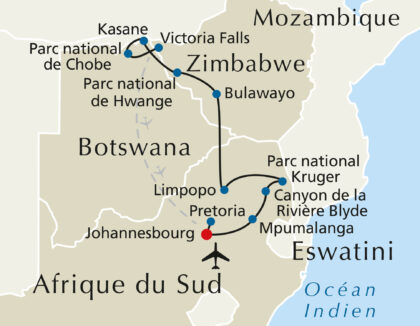 Afrique du Sud, Botswana & Zimbabwe